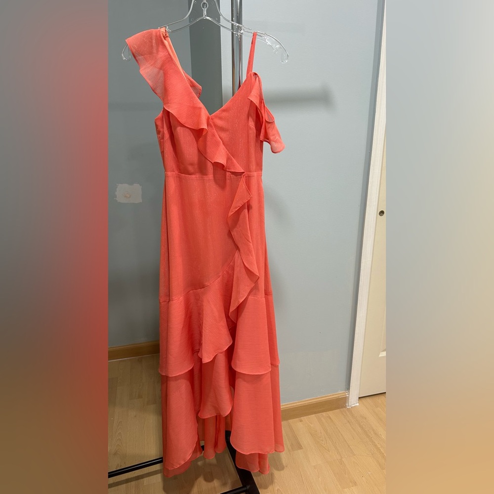 BCBGeneration Asymmetrical Coral Dress